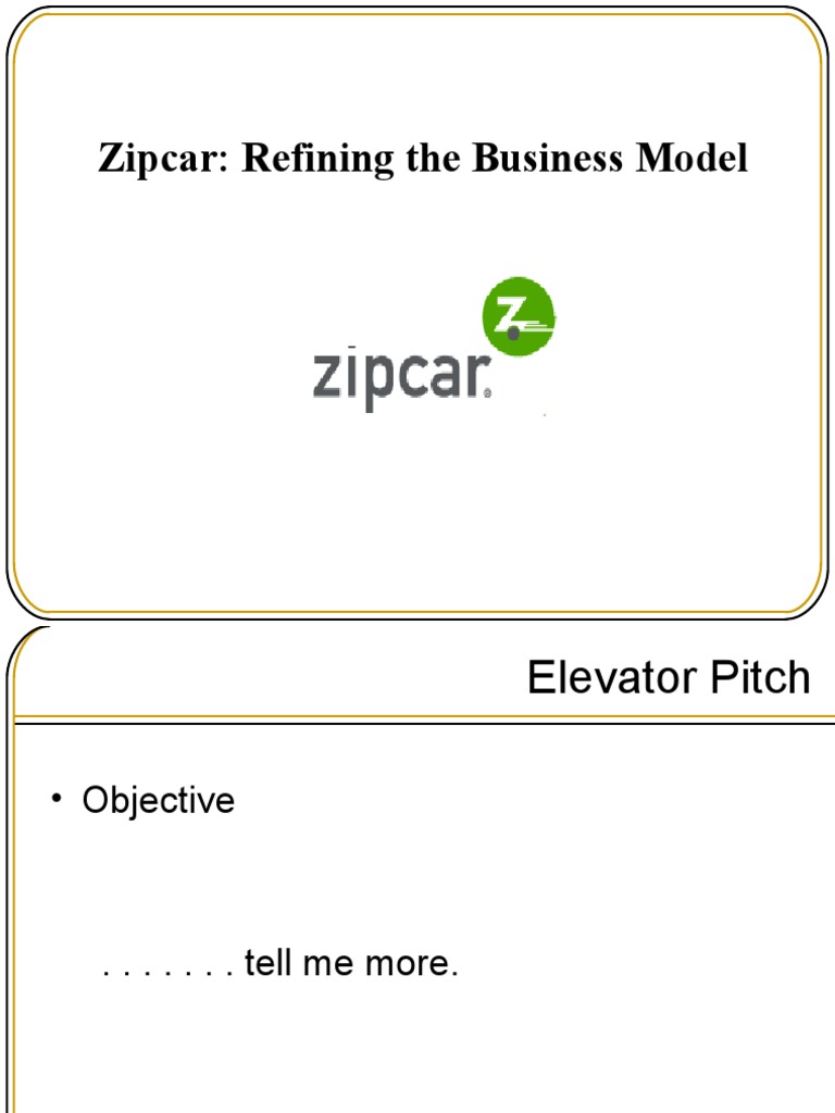 Zipcar's Evolving Business Model Analysis | PDF