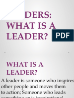 Leaders: What Is A Leader?