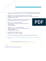 Electrolysis Concepts