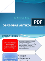 Obat-Obat Anti Kolinergik Untuk Mengatasi Efek Samping Kolinesterase Inhibitor