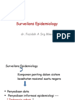PE Pertemuan - Surveilans - Epidemiology