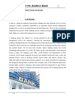 Project On Andhra Bank: Chapter: 1. Introduction of Bank