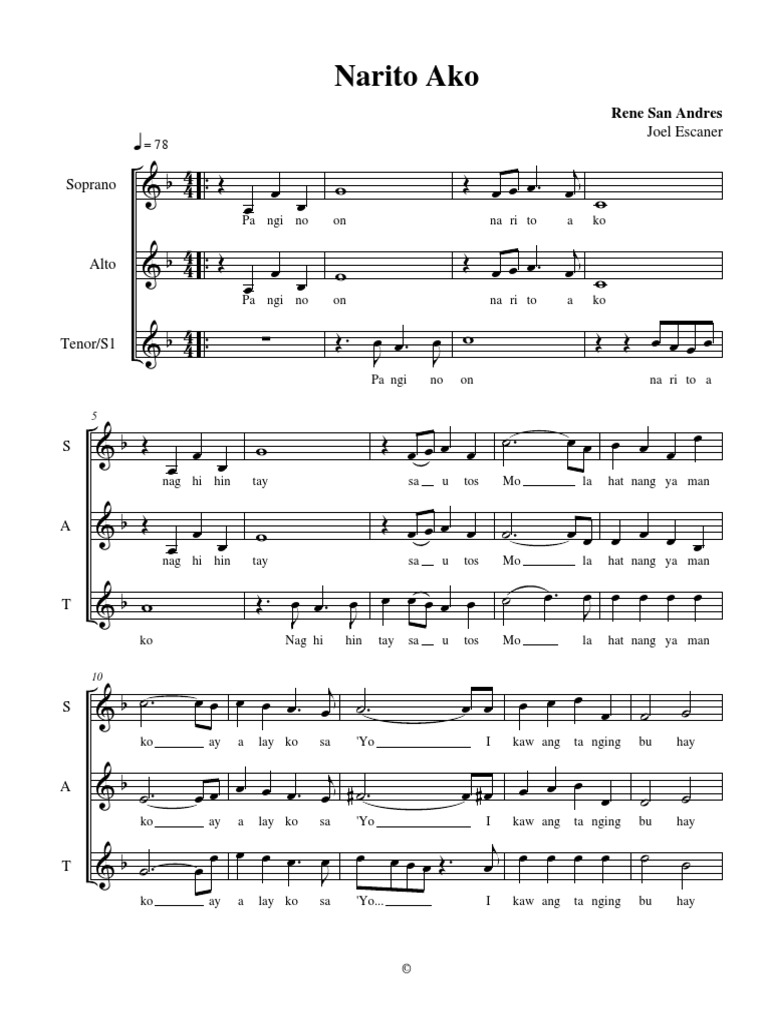 Narito Ako Pdf