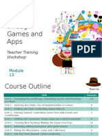 Creative Coding Through Games and Apps: Teacher Training Workshop