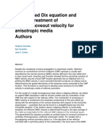 Generalized Dix Equation and Analytic Treatment Of