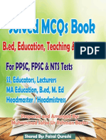 Education MCQS, B.Ed. MCQs Solved MCQs PDF