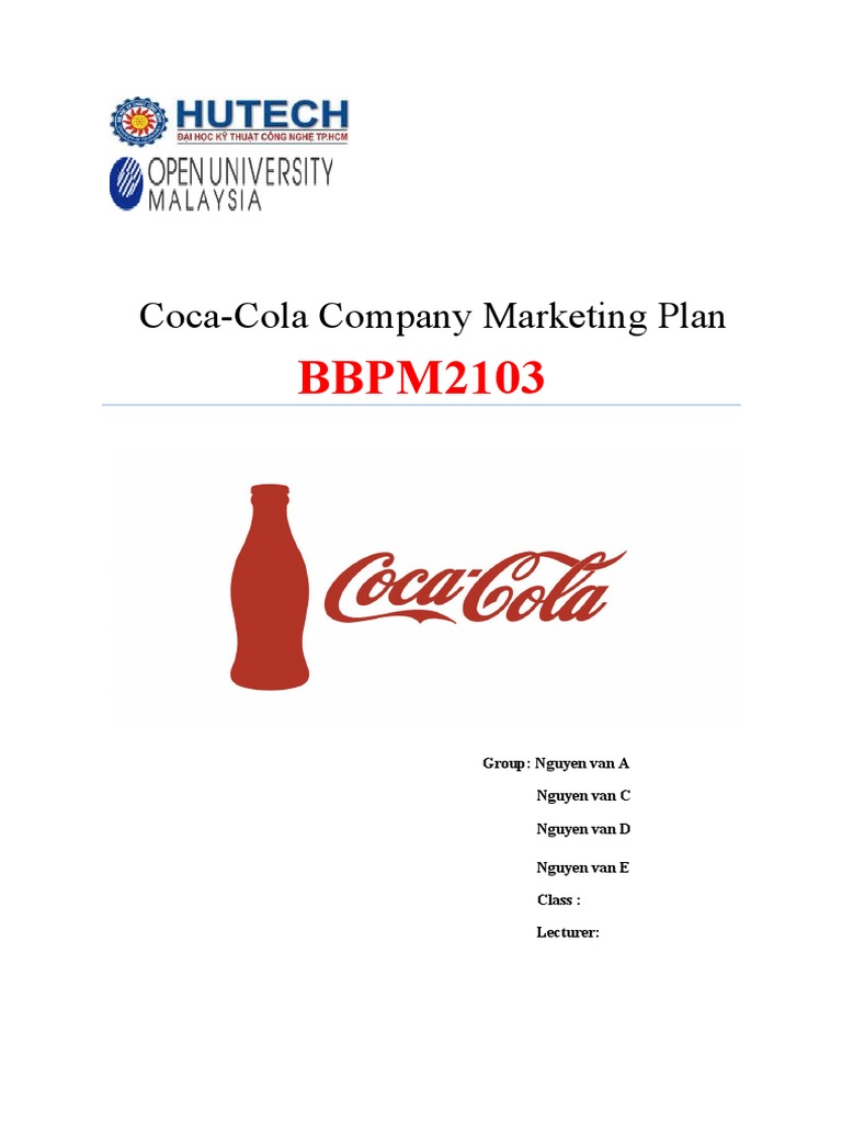 Group Assignment Marketing Plan | PDF | Coca Cola | The Coca Cola Company