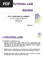 Constitutional Law Review: Atty. John Paul B. Cubero