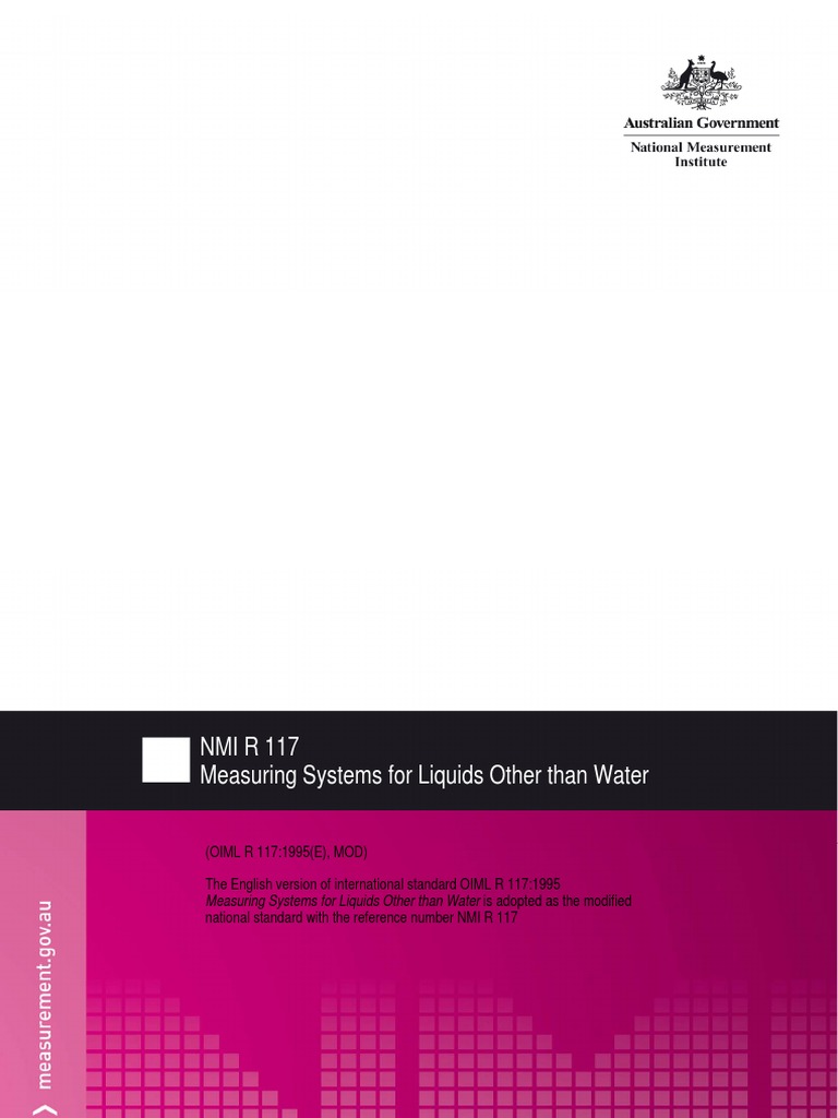 Nmi R 117 | PDF | Measuring Instrument | Flow Measurement