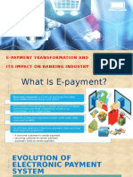Transformation of E-Payment & It's Impact On Banks