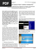 CFD Modelling and Analysis of Clark Y Airfoil For Turbulent Flow