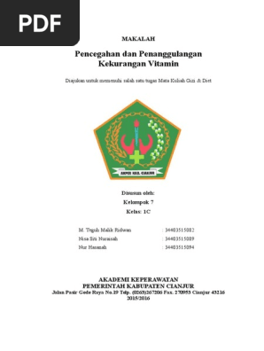 Makalah Farmakologi Vitamin Dan Mineral