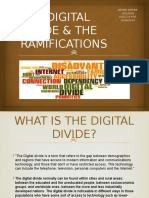 The Digital Divide & The Ramifications: Jarred Pather 15022628 Digc110 Poe 10/19/2016
