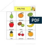 Vocabulario Frutas