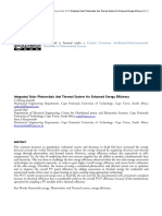 Assemble C.O., Raji A., Kanyarusoke K.E. (South Africa), Integrated Solar Photovoltaic and Thermal System For Enhanced Energy Efficiency