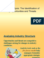 External Analysis: The Identification of Industry Opportunities and Threats