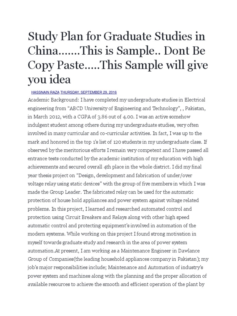 study-plan-for-graduate-studies-in-china-this-is-sample-dont-be