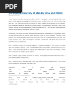 Incremental Recovery of Standby_ASM