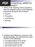 Biophyschosocial Aspects of Pregnancy