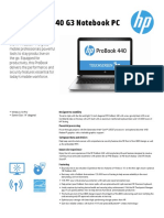 HP ProBook 440 G3 Notebook PC Datasheet