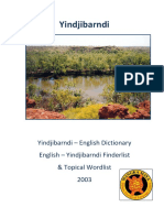 Yindjibarndi Dictionary Wordlists Cover 2003 Print Ready Burgman