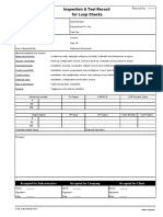 Inspection & Test Records for Loop Checks