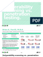 Vulnerability Scanning vs. Penetration Testing