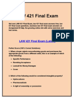 Law 421 Final Exam Answers: LAW 421 Final Exam @assignment E Help