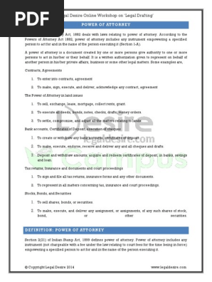 Power of Attorney