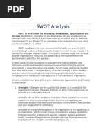 SWOT Analysis