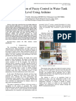 The Application of Fuzzy Control in Water Tank Level Using Arduino