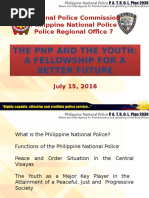 The PNP and The Youth Dialogue Presentation