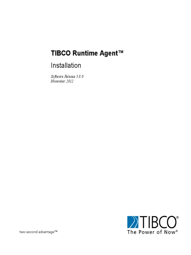 TIB TRA 5.8.0 Installation | PDF | Command Line Interface ...