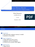 Continuous Memory Allocator: Allocating Big Chunks of Physically Contiguous Memory