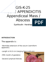 k25 (Kelas A2) Bedah Acute Appendicitis