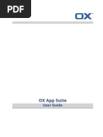OX App Suite User Guide English v7.6.0