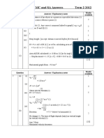 AGS AS Physics MC and SA Answers Term 2 2012: Answers / Explanatory Notes Marks Available