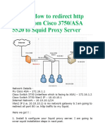 How To Redirect HTTP Traffic From Cisco 3750-ASA 5520 To Squid Proxy Server