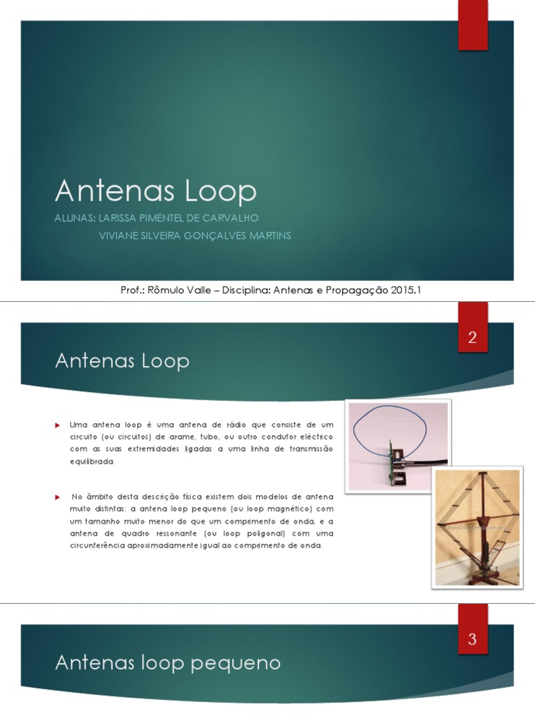 Antenas Loop | PDF | Antena (Rádio) | Radiação Eletromagnética