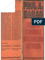 Baran, Paul. Excedente Económico e Irracionalidad Capitalista PDF