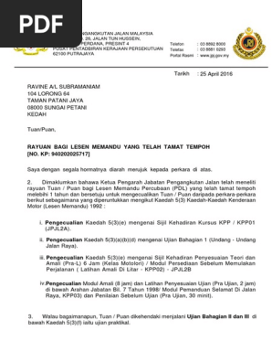 Surat Rayuan Pdf
