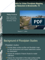 Hydrologic Models For Urban Floodplain Mapping and Damage Reduction in Brownsville, TX