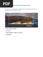 Solar Panel Cleaning Robot