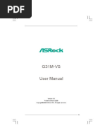 G31M-VS User Manual: Published March 2009