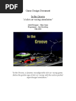 "A Slot Car Racing Simulation": Game Design Document in The Groove