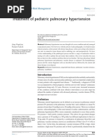 Treatment of Pediatric Pulmonary Hypertension