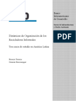 Dinámicas de Organización de Los Recicladores Informales PDF