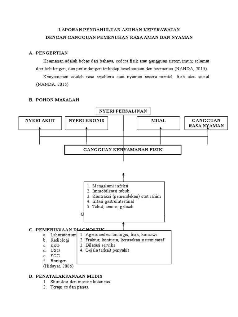 Lp Rasa Aman Nyaman Nyeri Akut