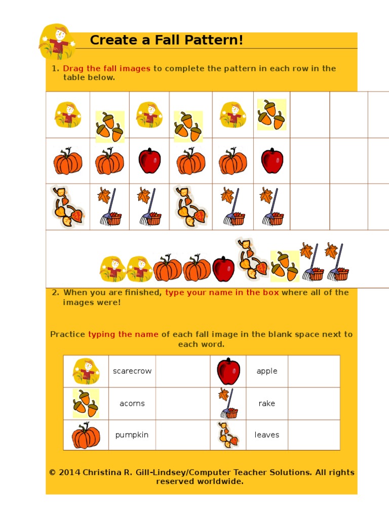 Create A Fall Pattern | PDF