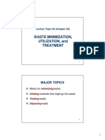 Waste Minimization, Utilization, and Treatment: Lecture Topic #2 (Chapter 20)